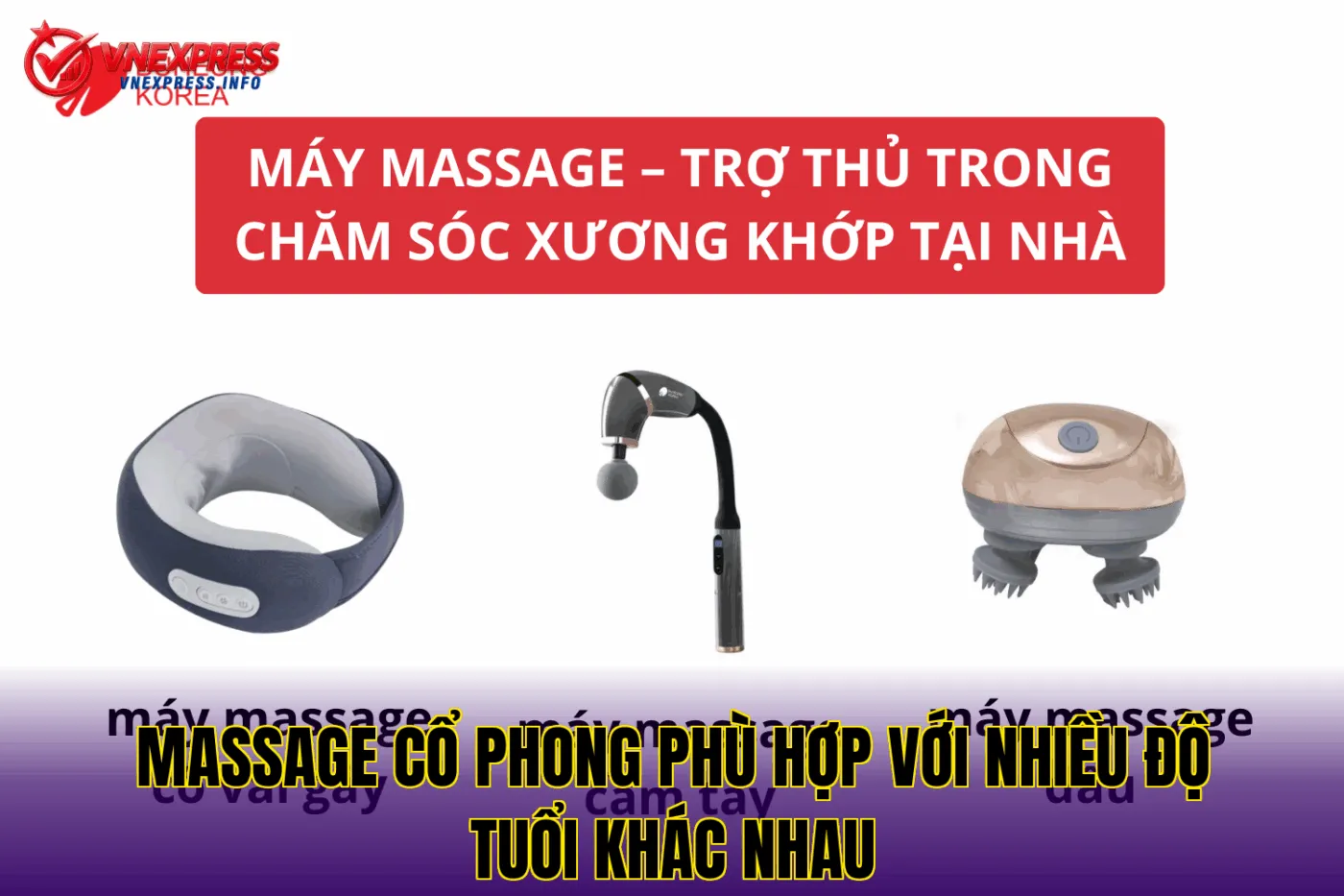 Massage cổ phong phù hợp với nhiều độ tuổi khác nhau