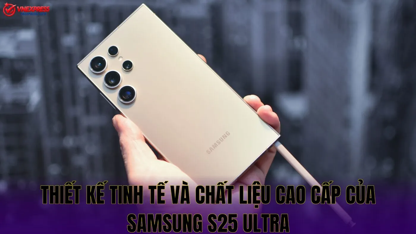 Thiết kế tinh tế và chất liệu cao cấp của Samsung S25 Ultra