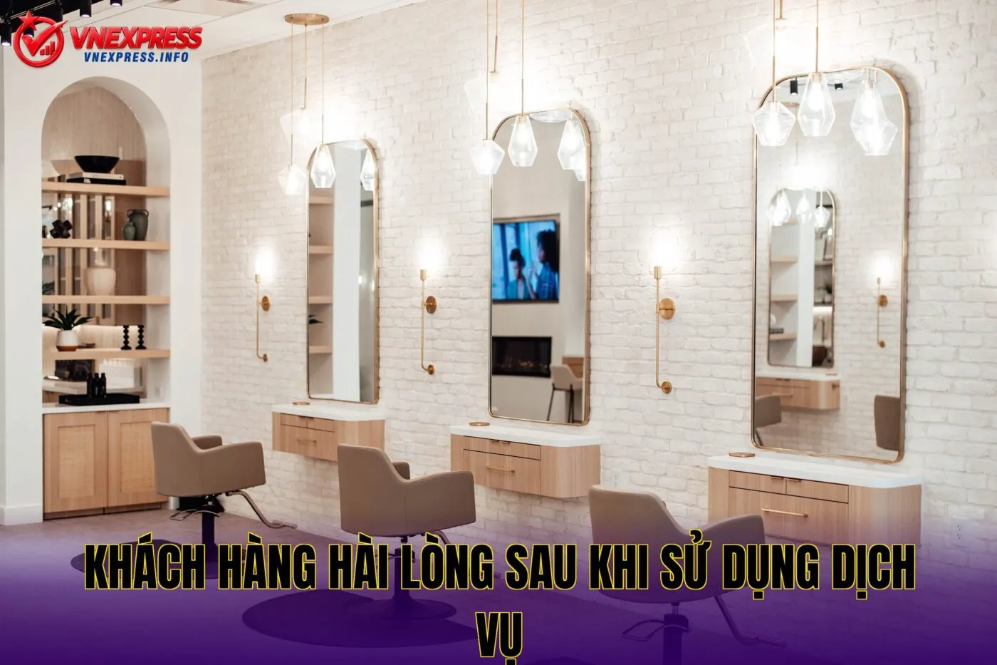 Khách hàng hài lòng sau khi sử dụng dịch vụ