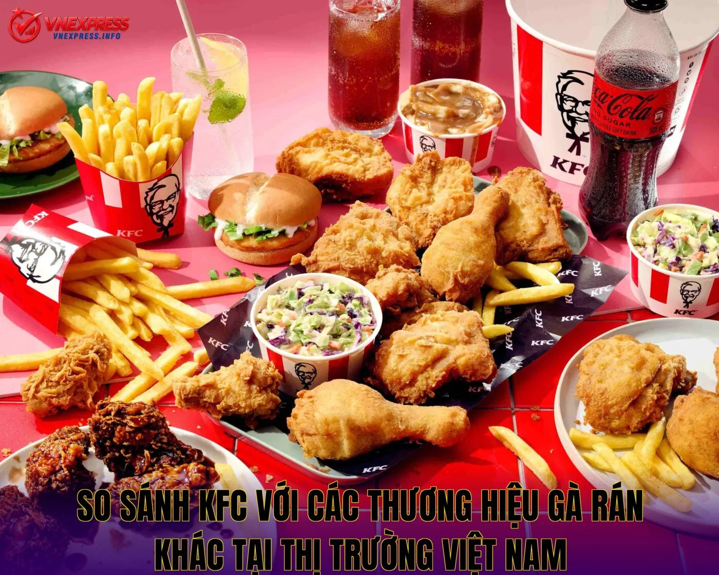 So sánh KFC với các thương hiệu gà rán khác tại thị trường Việt Nam