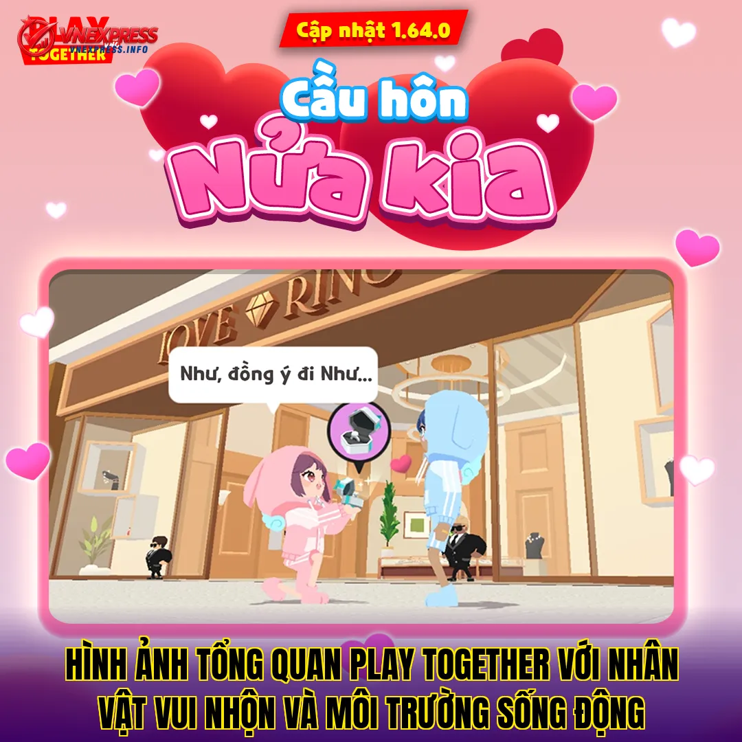Hình ảnh tổng quan Play Together với nhân vật vui nhộn và môi trường sống động
