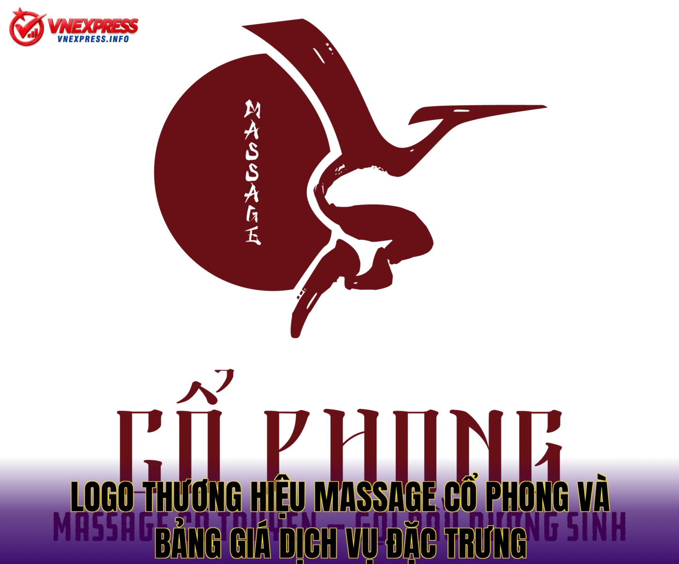 Logo thương hiệu massage cổ phong và bảng giá dịch vụ đặc trưng