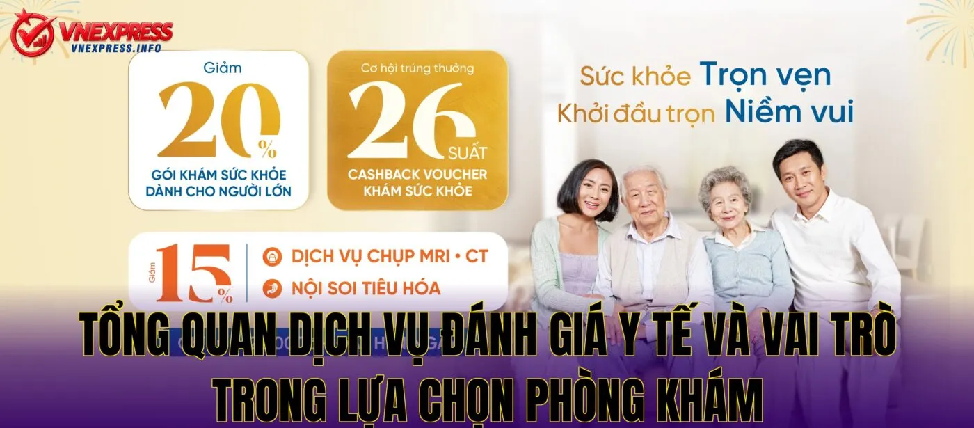 Tổng quan dịch vụ đánh giá y tế và vai trò trong lựa chọn phòng khám