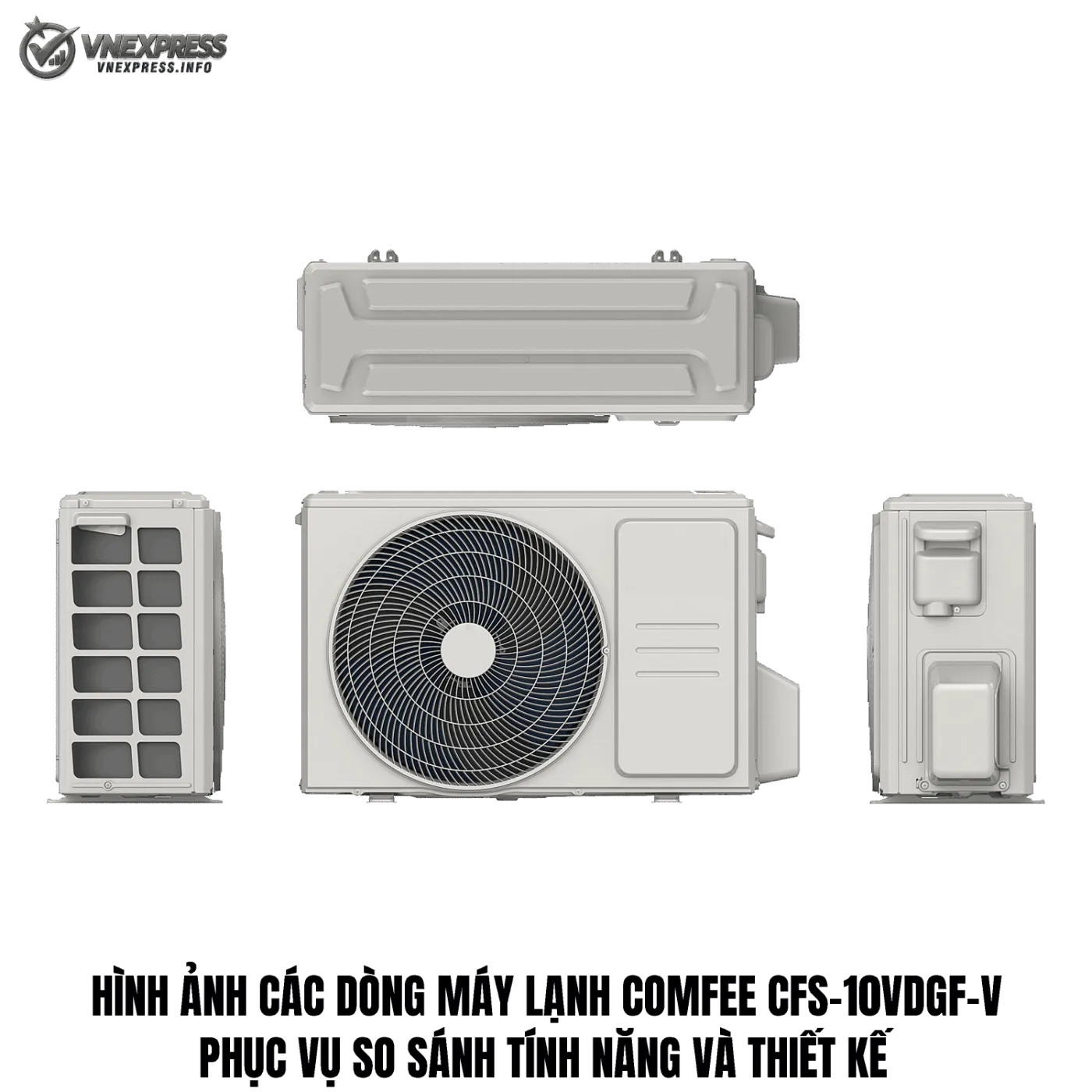 Hình ảnh các dòng máy lạnh Comfee CFS-10VDGF-V phục vụ so sánh tính năng và thiết kế