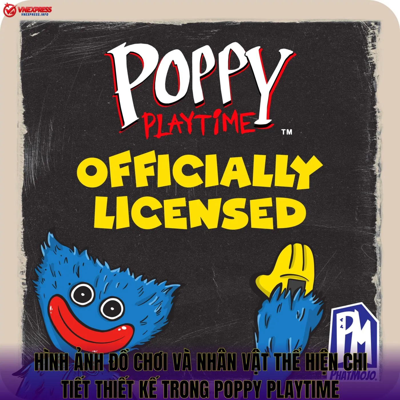 Hình ảnh đồ chơi và nhân vật thể hiện chi tiết thiết kế trong Poppy Playtime