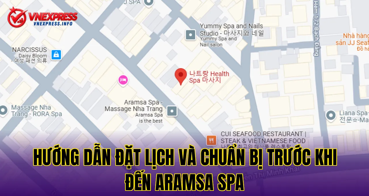 Hướng dẫn đặt lịch và chuẩn bị trước khi đến Aramsa Spa