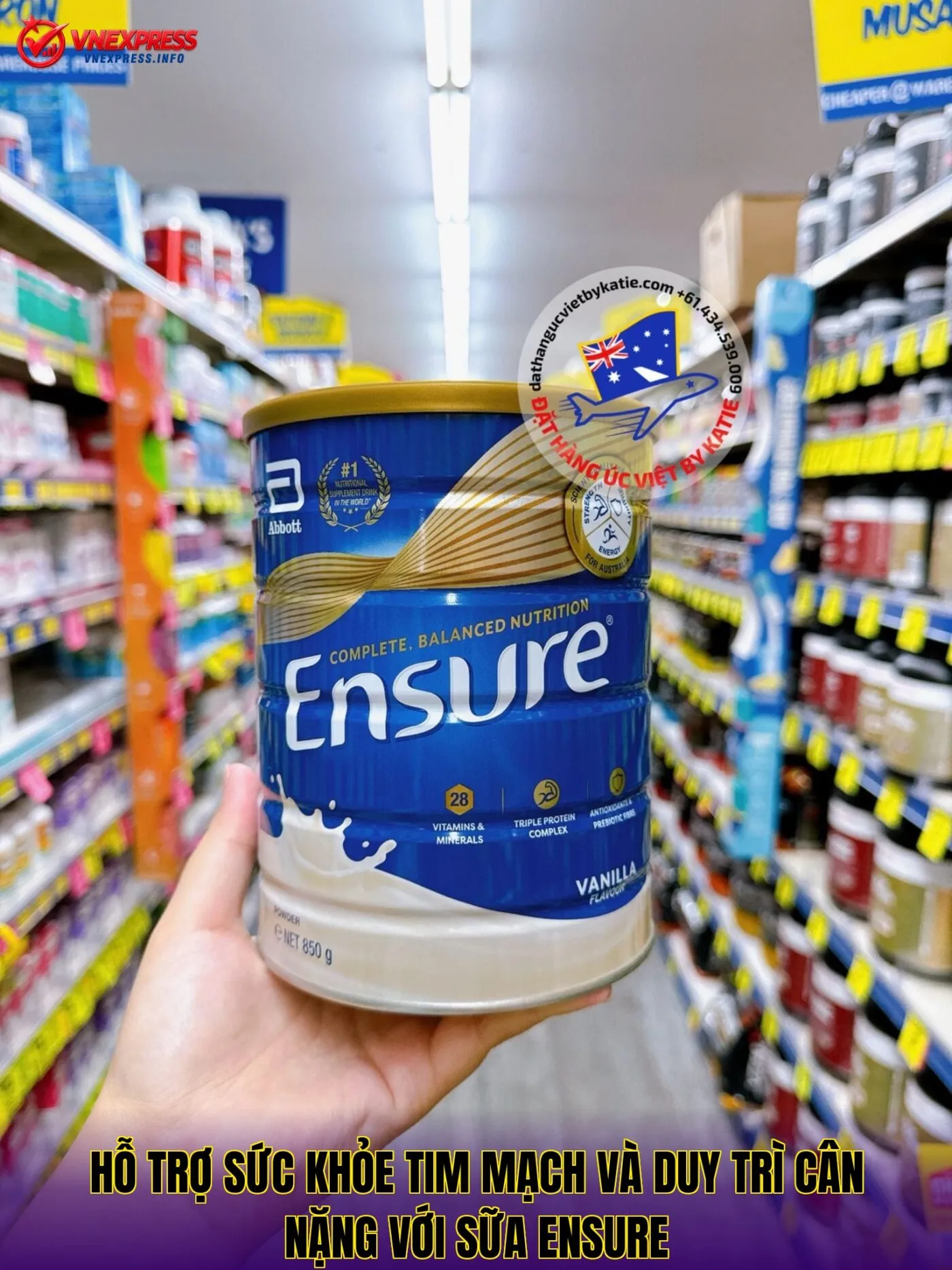 Hỗ trợ sức khỏe tim mạch và duy trì cân nặng với sữa Ensure