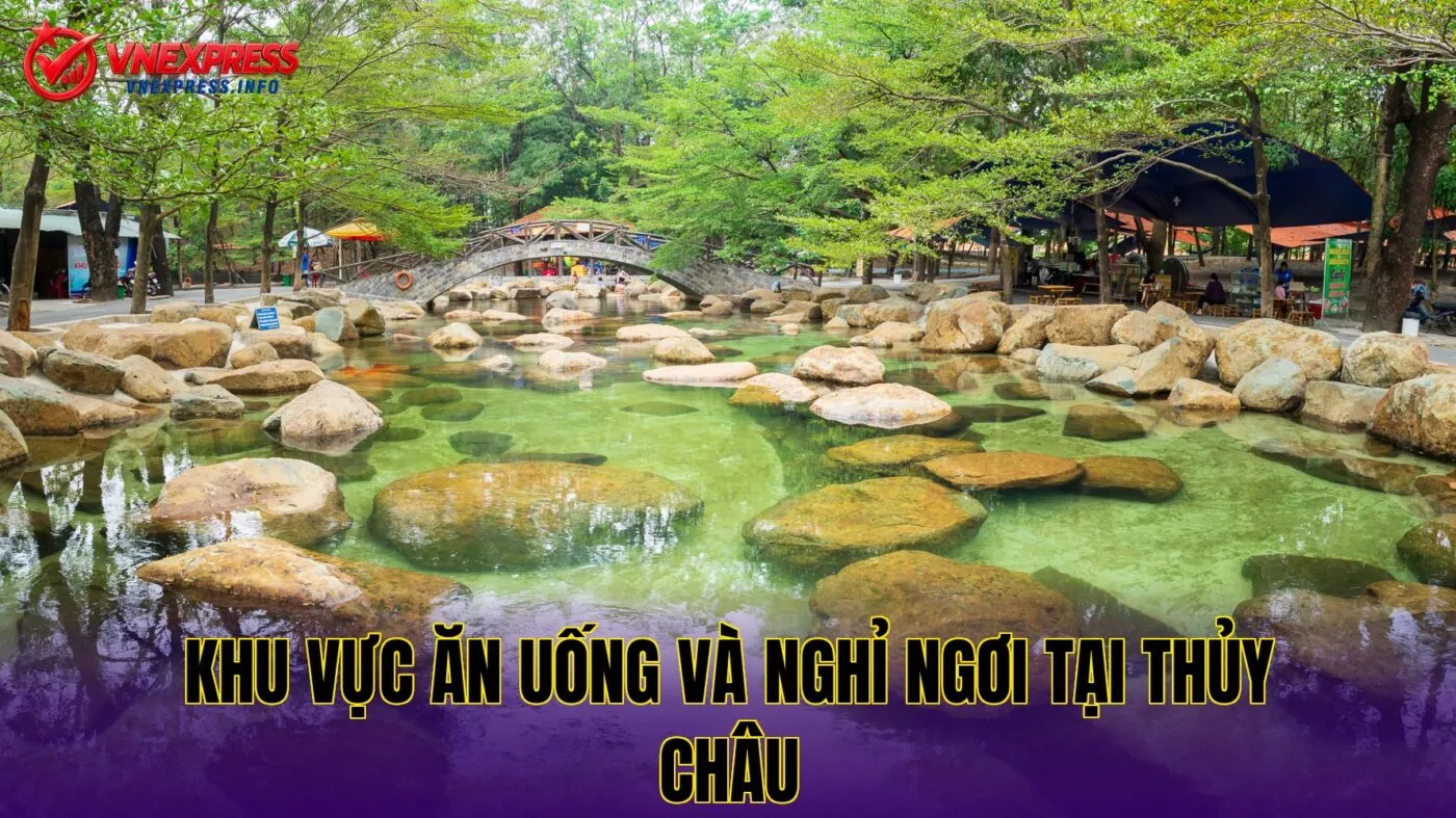 Khu vực ăn uống và nghỉ ngơi tại Thủy Châu