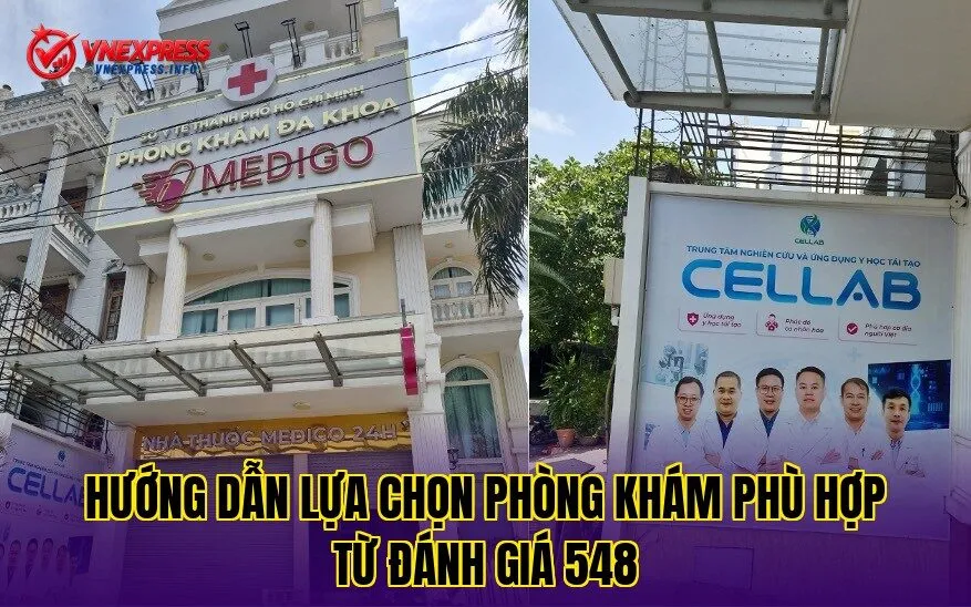 Hướng dẫn lựa chọn phòng khám phù hợp từ đánh giá 548