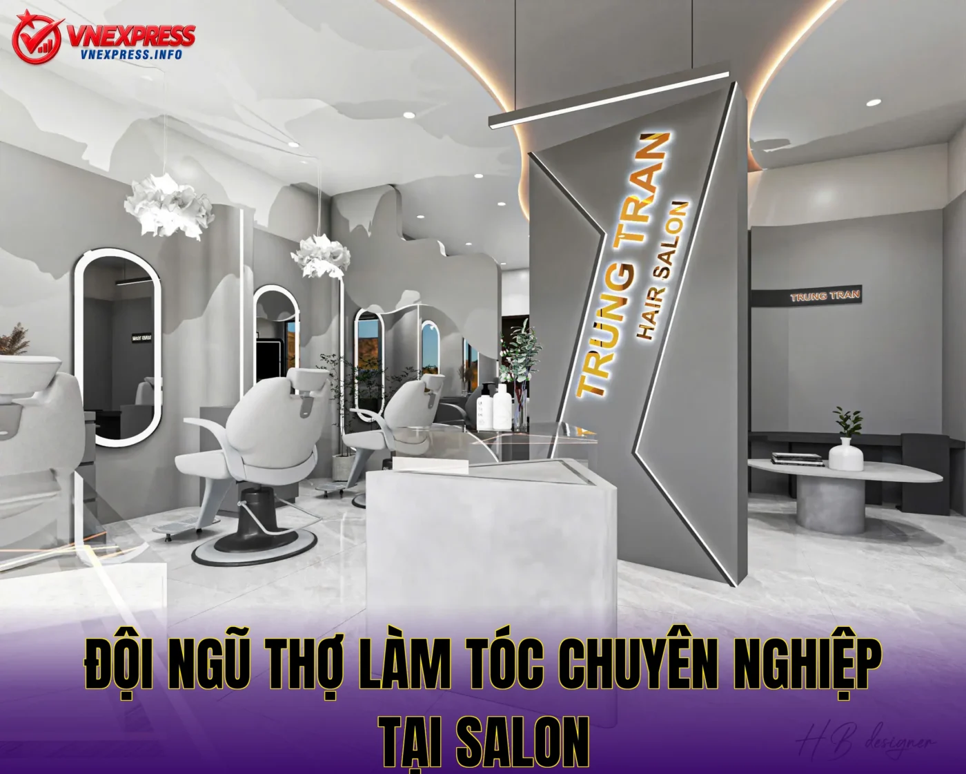 Đội ngũ thợ làm tóc chuyên nghiệp tại salon